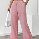 Alina™ | Elegantes pantalones a rayas con bolsillos