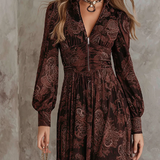 Vestido maxi silueta definida