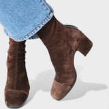 Evie | Botines con tacón de punta cuadrada