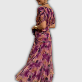 Florendra | Vestido largo floral con escote en V