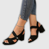 Elara | Tacones Cómodos con Tira Cruzada