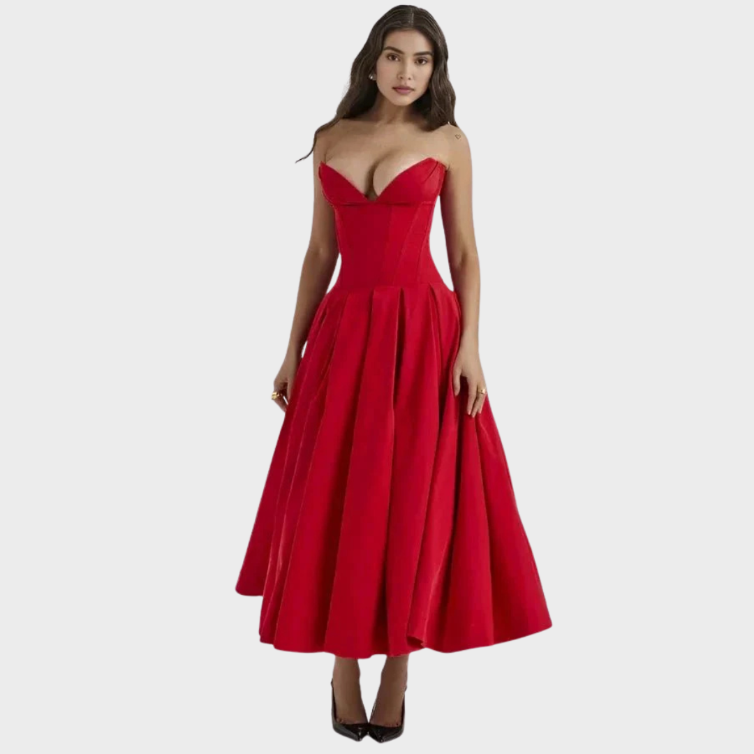 Harper | Elegante vestido midi para mujer