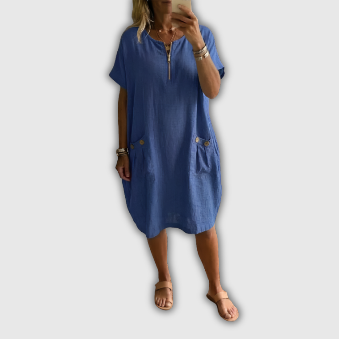 Tessa – Vestido con cierre de cremallera