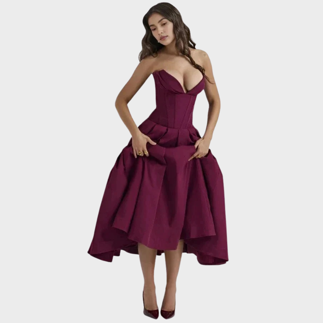 Harper | Elegante vestido midi para mujer