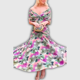 Florendra | Vestido largo floral con escote en V