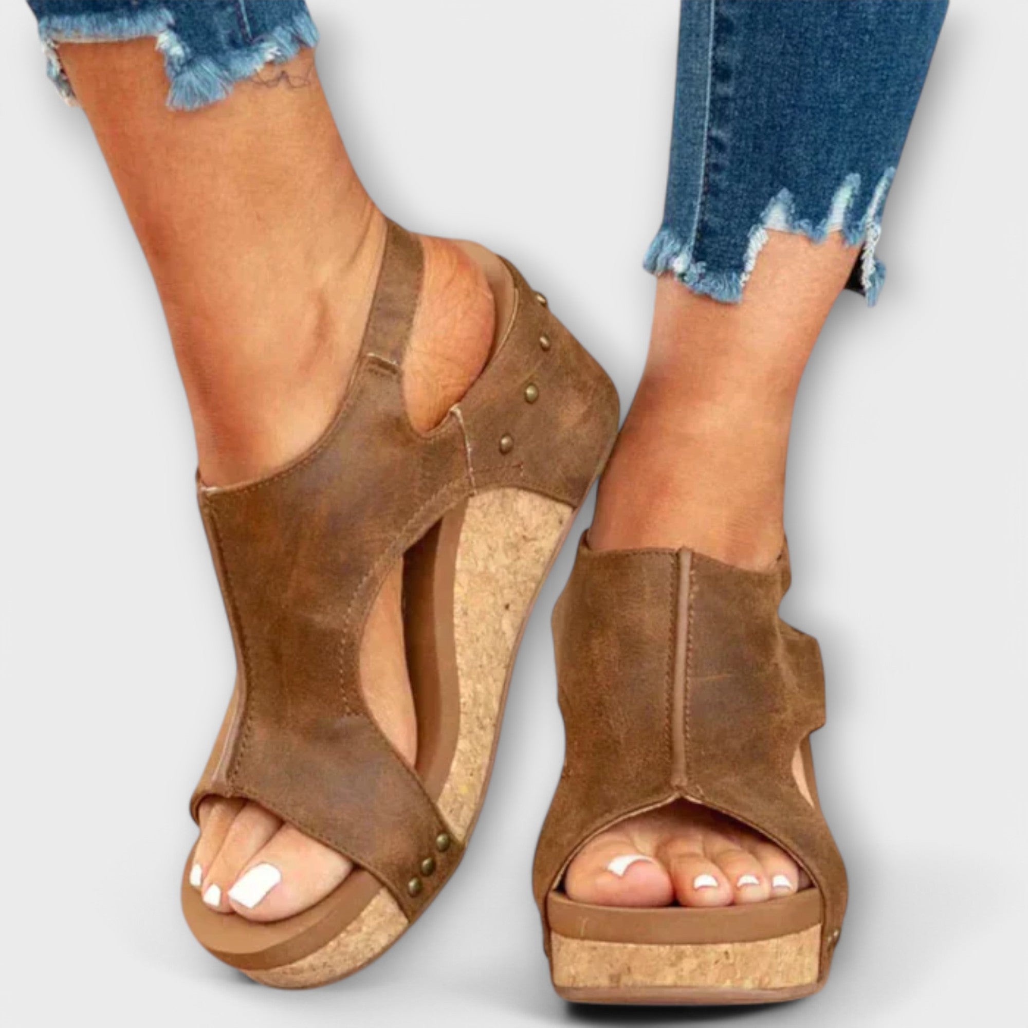 Lina - Zapatos ortopédicos con tacón de cuña