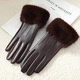 St. Claire | Guantes con ribete de piel sintética