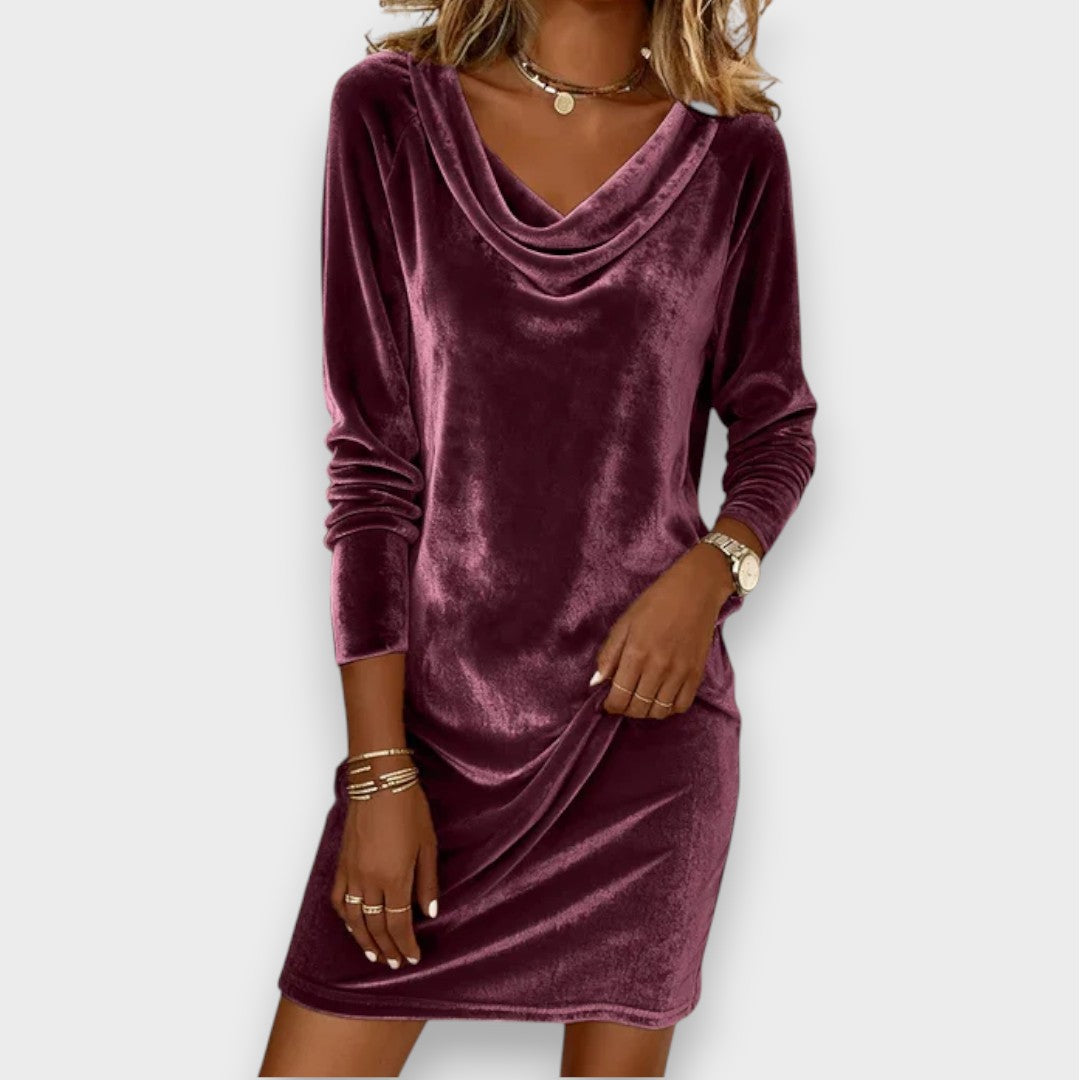 Scarlett | Vestido de terciopelo holgado