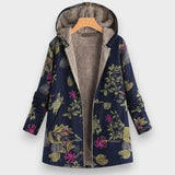 Pia | Elegante chaqueta de forro polar con estampado floral