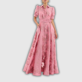 Anabella | Vestido con mangas abullonadas cortas