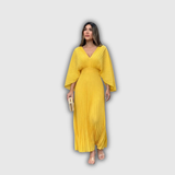 Serelina | Vestido maxi con pliegues Elegance