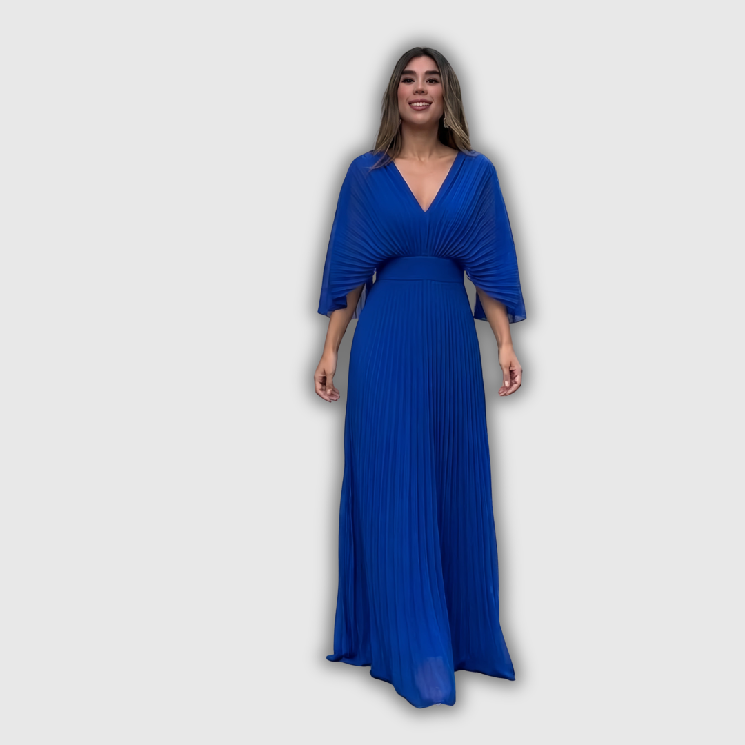Serelina | Vestido maxi con pliegues Elegance
