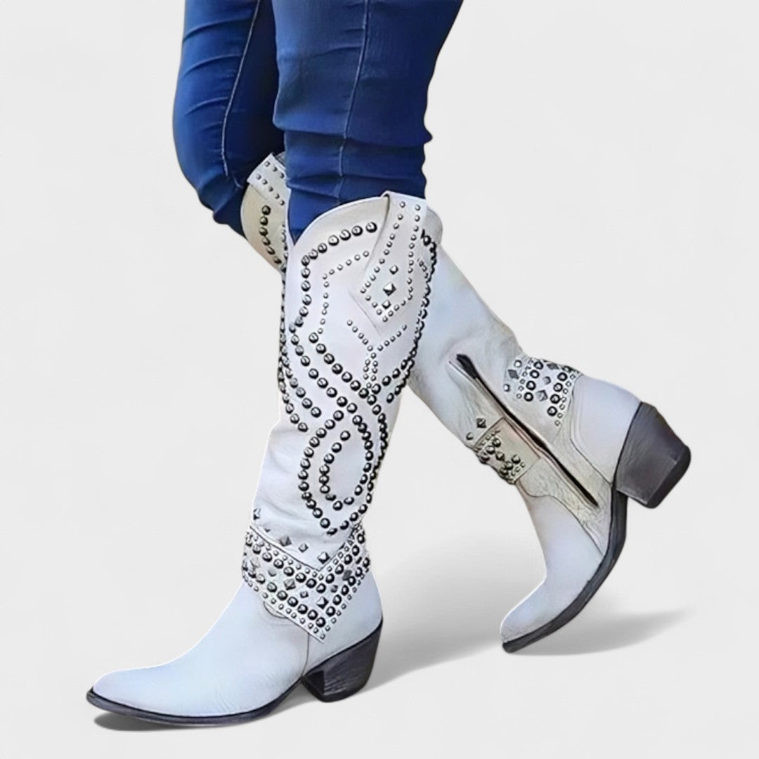 Mia | Botas altas de estilo western