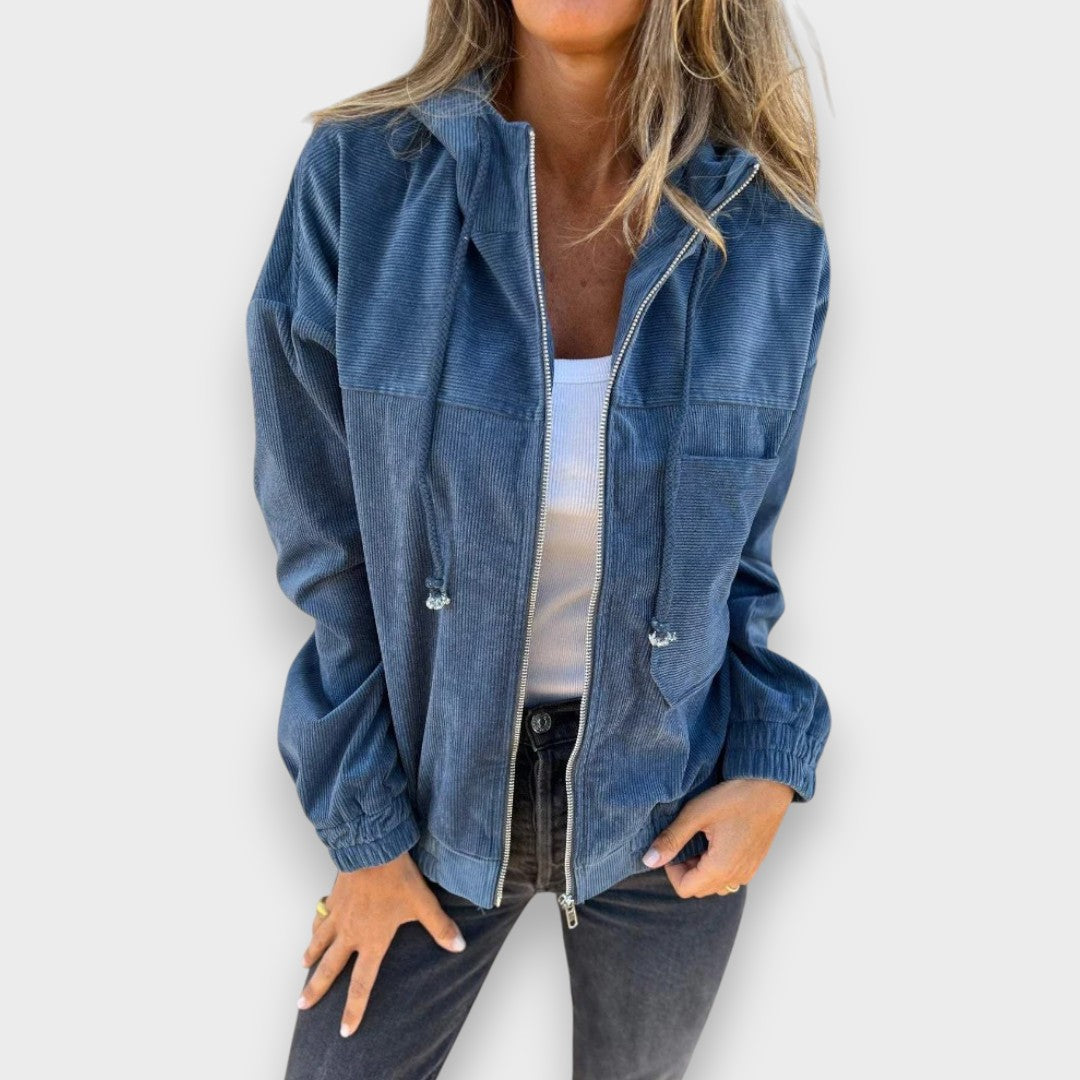 Elena | Chaqueta con capucha y cremallera