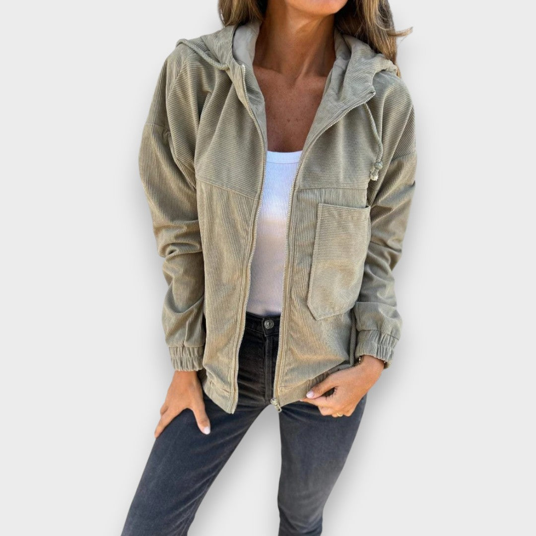 Elena | Chaqueta con capucha y cremallera