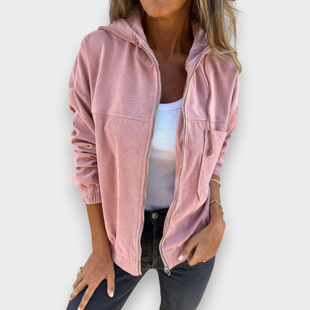 Elena | Chaqueta con capucha y cremallera