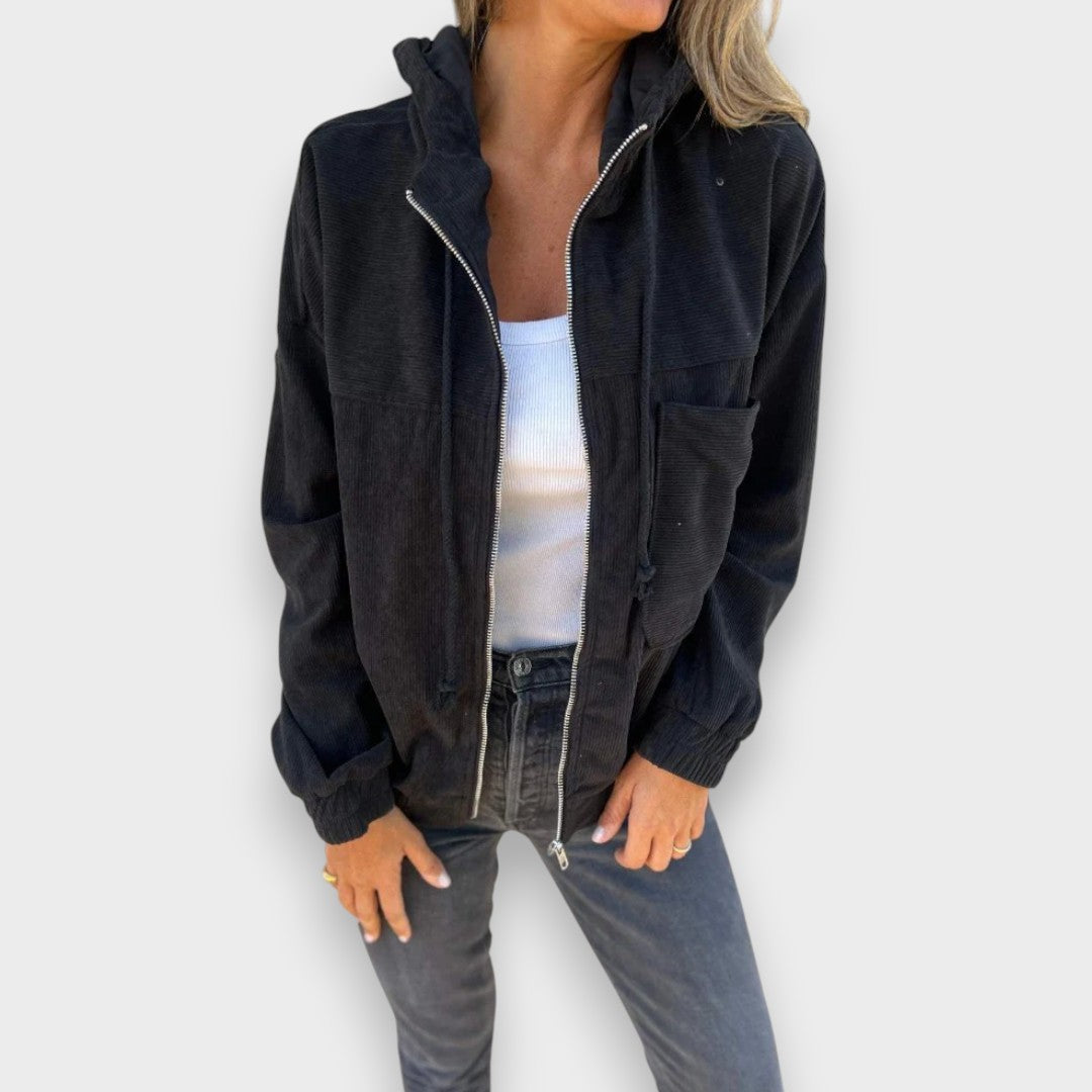 Elena | Chaqueta con capucha y cremallera