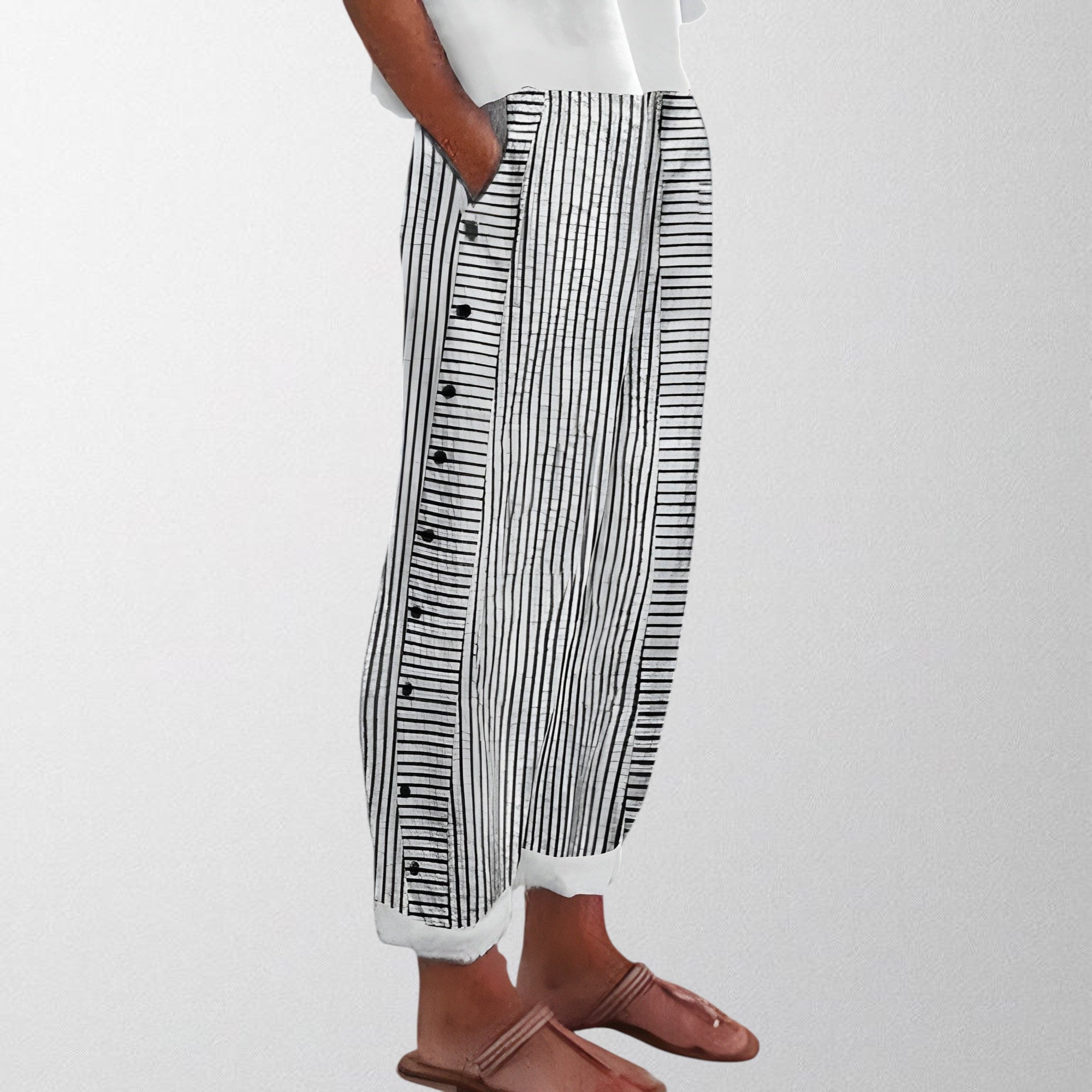 Olivia - Pantalones ligeros de lino
