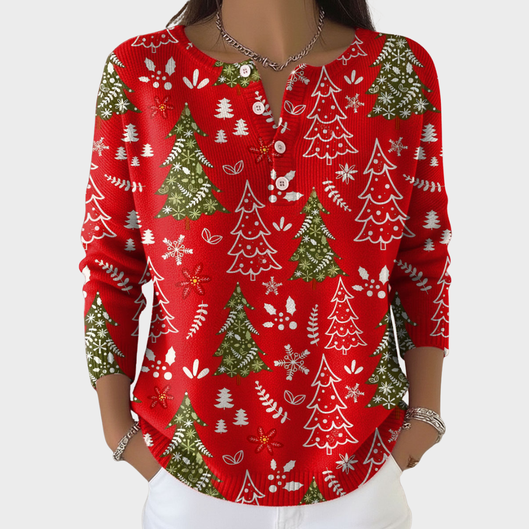 Stella | Jersey navideño con botones