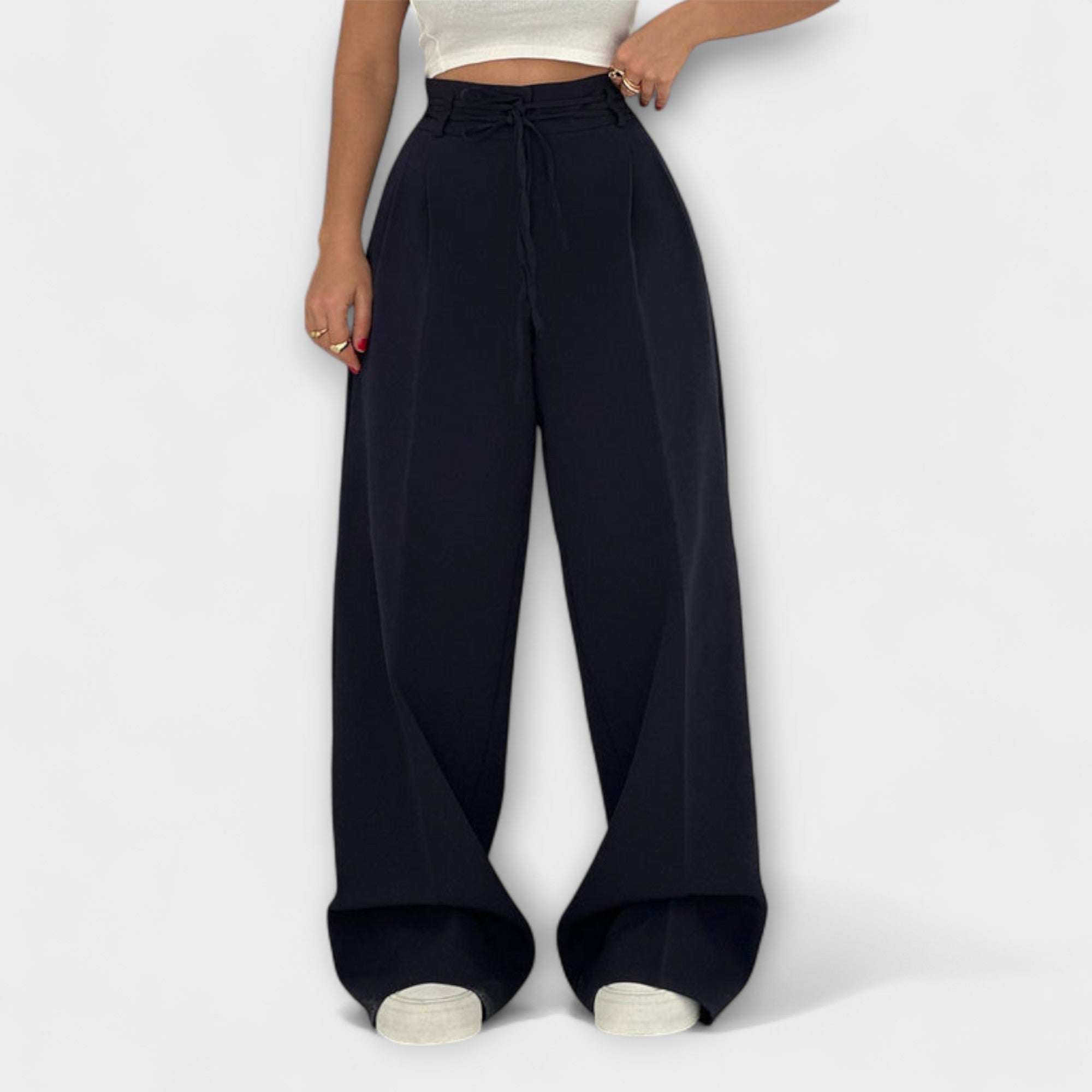 Jill – Pantalones casuales con cordones