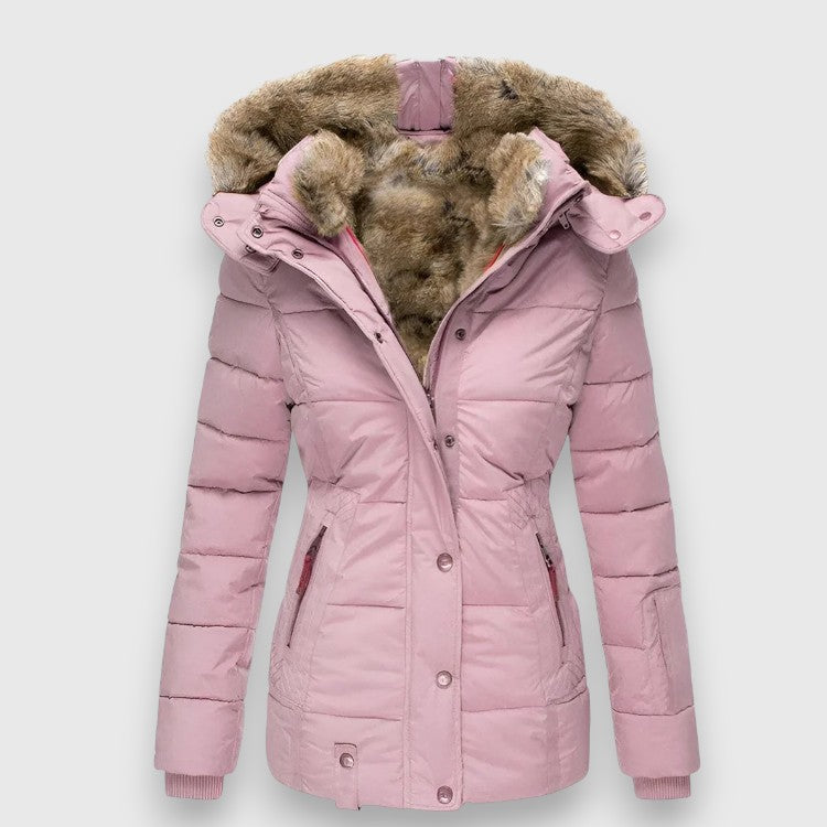 Chaqueta de plumón Margot I con capucha y corte ajustado