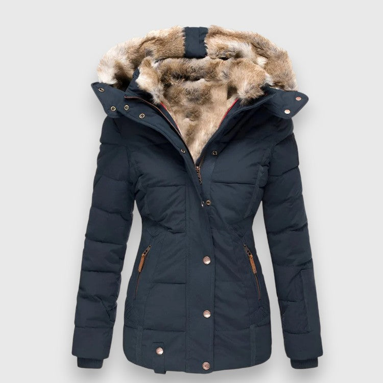 Chaqueta de plumón Margot I con capucha y corte ajustado