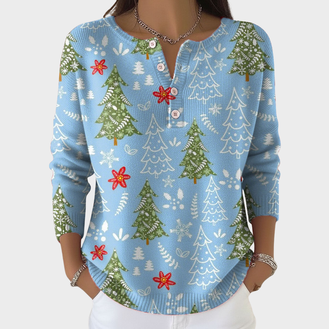 Stella | Jersey navideño con botones