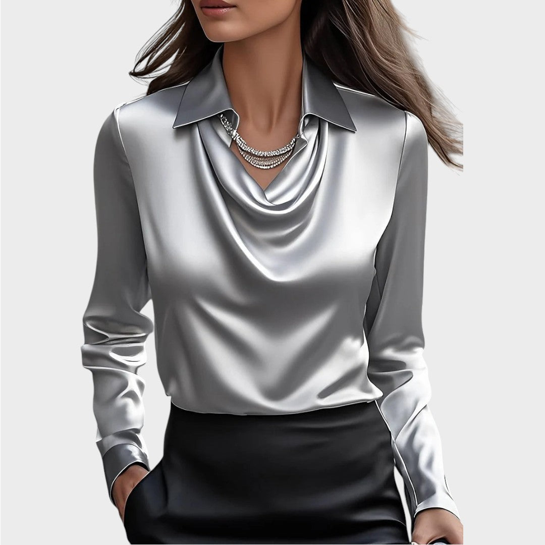 Elin | Blusa de satén elegante