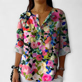 Arlene – Blusa con diseño floral