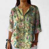 Arlene – Blusa con diseño floral