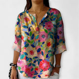 Arlene – Blusa con diseño floral