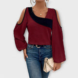 Scarlett – Blusa con escote rectangular