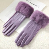 St. Claire | Guantes con ribete de piel sintética