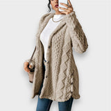 Charlotte | Cárdigan con capucha de felpa