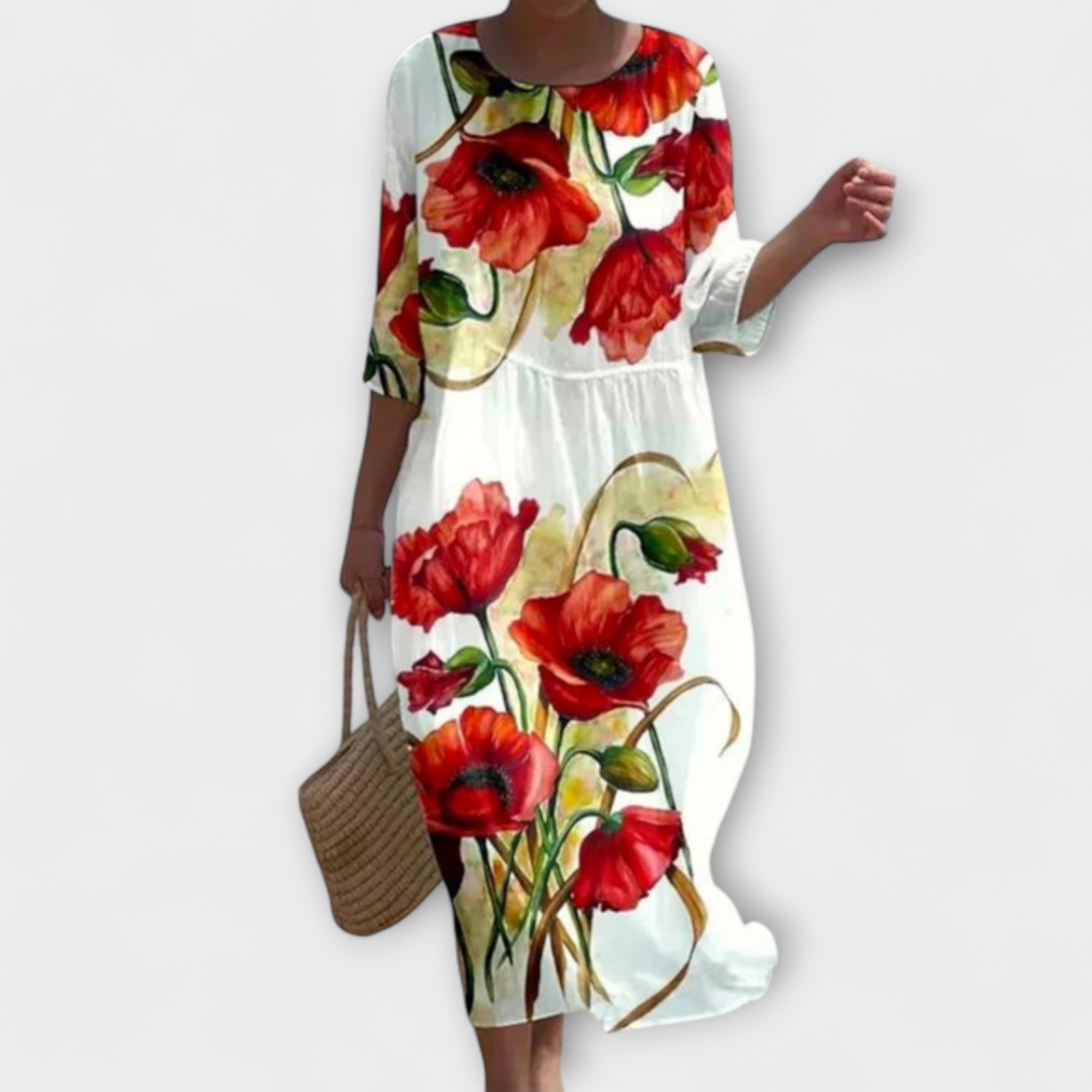 Miranda - Elegante vestido maxi floral