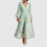 Odelia – Vestido midi floral con silueta fluida