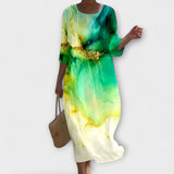 Miranda - Elegante vestido maxi floral