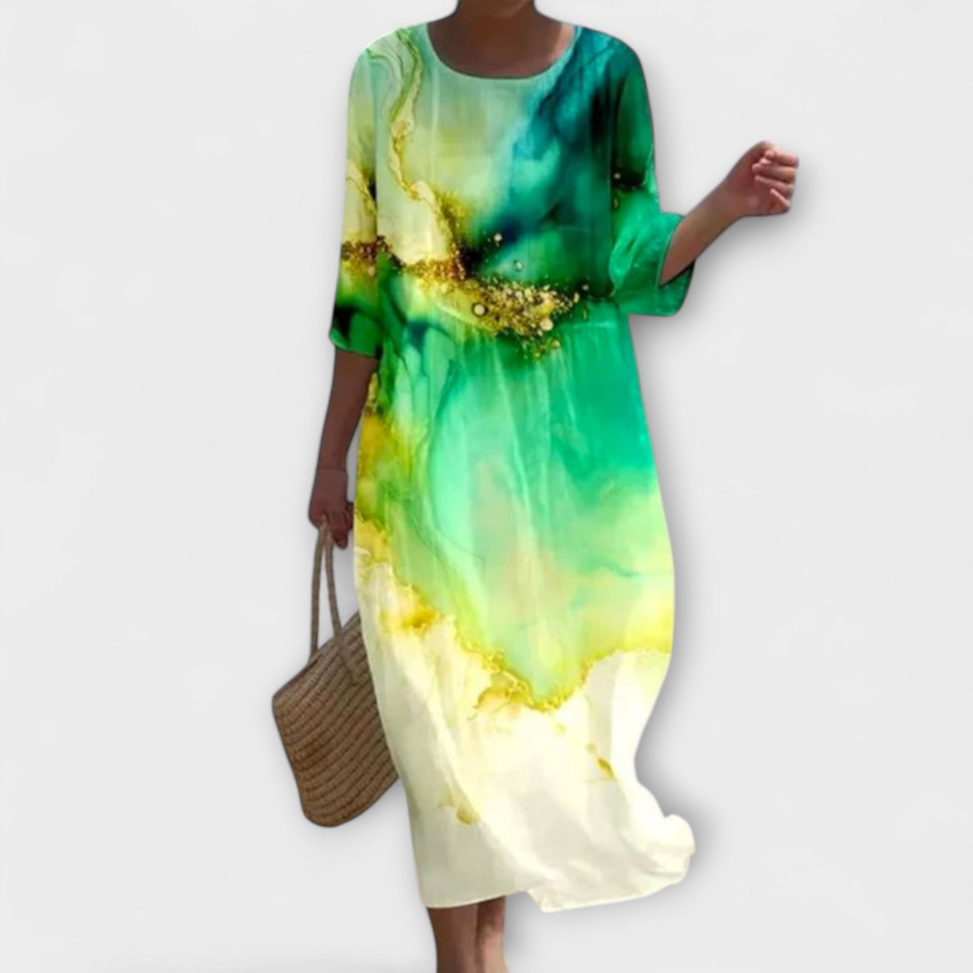 Miranda - Elegante vestido maxi floral