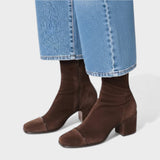 Evie | Botines con tacón de punta cuadrada