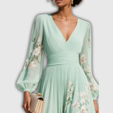 Odelia – Vestido midi floral con silueta fluida