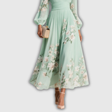 Odelia – Vestido midi floral con silueta fluida