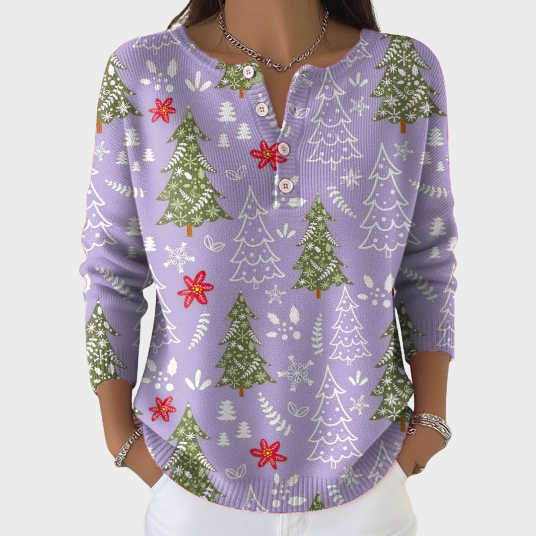 Stella | Jersey navideño con botones