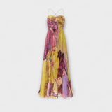 Kiara - Maxi Vestido con Estampado Ikat Vibrante
