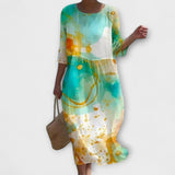 Miranda - Elegante vestido maxi floral