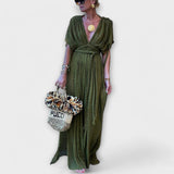 Vestido maxi tipo quimono estilo griego