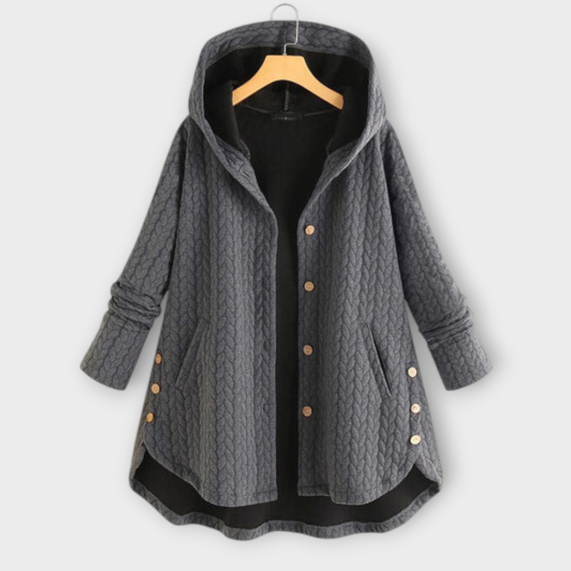 Leslie - Chaqueta con botones cálida