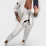 Malou - Conjunto Coordinado de Top, Chaqueta y Pantalones