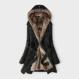 Mikash - Chaqueta cómoda con forro de piel