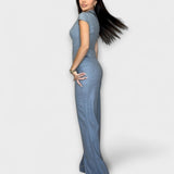 Ivy - Conjunto de Top Elegante con Escote en V y Pantalones