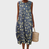 Florence - Vestido de algodón floral para el verano